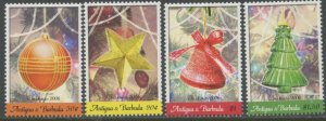 ANTIGUA Sc#2928-2932 2006 Christmas Tree Ornaments Set & S/S OG Mint NH