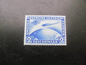 GERMANY 1930 HINGED SC C39 S.A. ZEPPELIN  SINGLE VF/XF $250 (124)