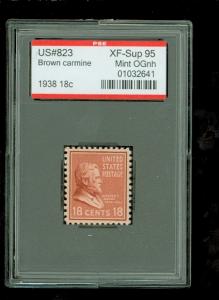 US # 823 Presidential, PSE Graded XF-Sup 95, Mint OGnh