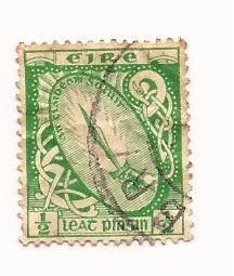 65 - SG71 -1922 - 1/2p emerald used