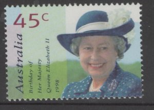 AUSTRALIA SG1757 1998 QUEEN ELIZABETH II BIRTHDAY MNH