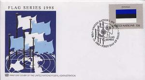 United Nations, First Day Cover, Flags