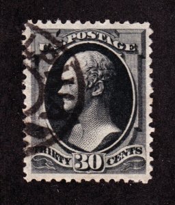 US 190 30c Hamilton Used XF SCV $100