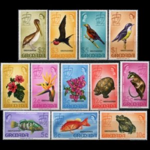 GRENADA GRENADINES 1974 - Scott# 3-14 Opt. Set of 12 NH