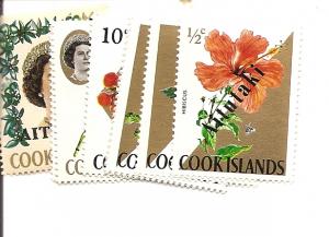 Aitutaki 37-47 MNH