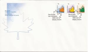 1998 Canada FDC Sc 1684-6 - Stylized Maple Leaf