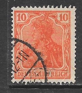 Germany 119: 10pf Germania, used, F-VF