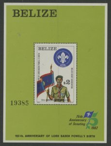 Belize #644 Mint (NH) Souvenir Sheet (Boy Scout)