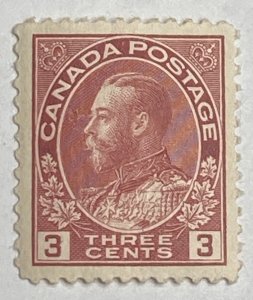CANADA 1911-1925 #109 King George V 'Admiral' Issue - MH (CV 30$ +)