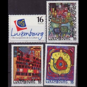 LUXEMBOURG 1995 - Scott# 922/6 Paintings NH