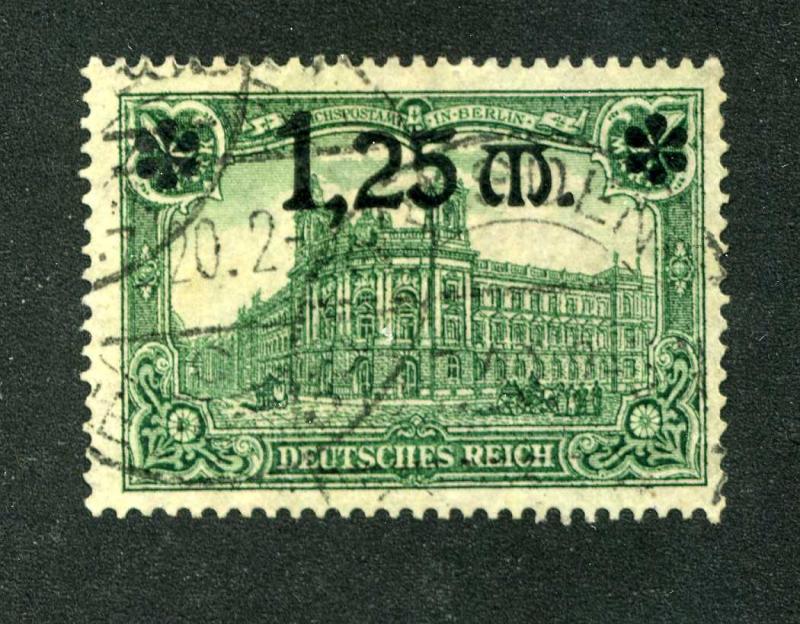  Germany 115 1.25 Mk. Ovpt. - Used - CV 6.00