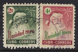 Cuba 532-33 VFU CHRISTMAS C712-2