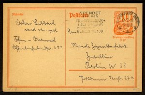 GERMANY 1921 FRANKFURT UPPER SILESIA Plebiscite Slogan Pmk on 40pf Postal Card