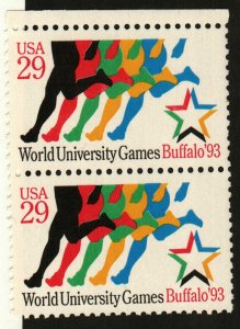 US #2747 Pair (2 stamps) MNH World University Games Buffalo, NY 1993