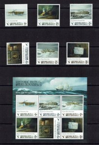 Ross Dependency: 2017, Historic Huts,  MNH set + M/Sheet