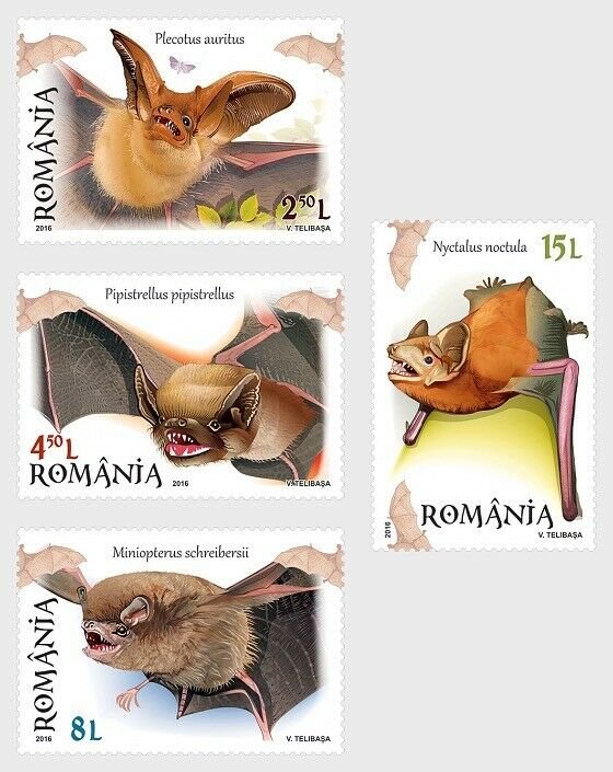 Stamps Romania 2017. - Bats - Set