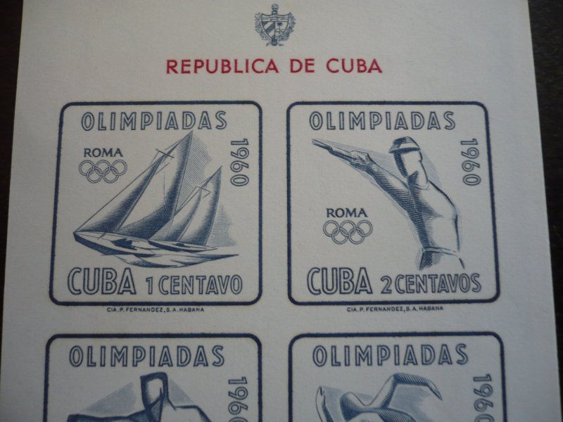 Stamps - Cuba - Scott# C213a - Souvenir Sheet