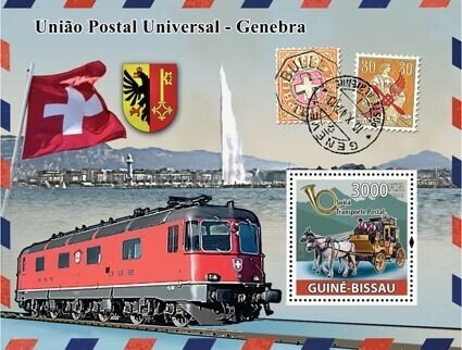 GUINEA BISSAU - 2008 - Universal Postal Union -Perf Souv Sheet-Mint Never Hinged