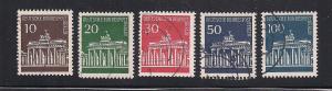 GERMANY SC# 9N251-5 F-VF U 1966-70