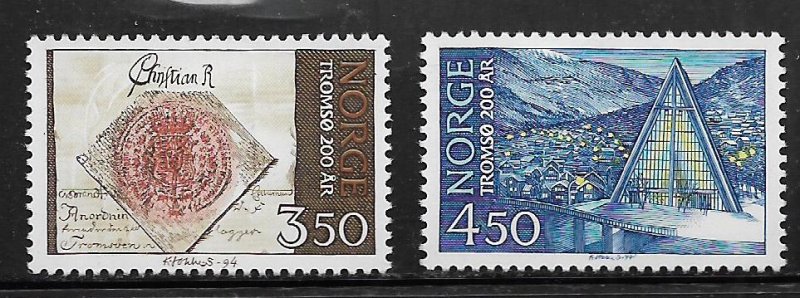 Norway 1061-1062 H 1994 Tromso Charter Bicent