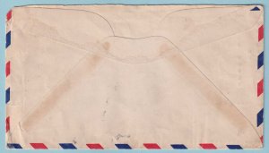 CANAL ZONE C10 AIRMAIL ON 1941 COVER - FRANCE FIELD TO LONG ISLAND NY - CR191