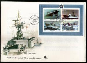 South Africa 1982 Return of Simonstown Naval Submarine Ship Sc563  M/s FDC # ...