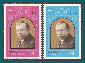 Nauru 1974 Christmas, MNH 118-119,SG127-SG128