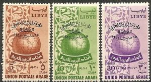 Libya 150-52 MNH 1955 Arab Postal Union