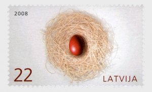 2008 Latvia Easter  (Scott 699) MNH