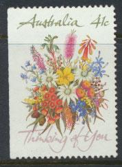 SG 1230b  SC# 1164a left margin imperf  Used  Wildflowers perf 14½