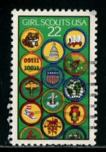 2251 US 22c Girl Scouts, used