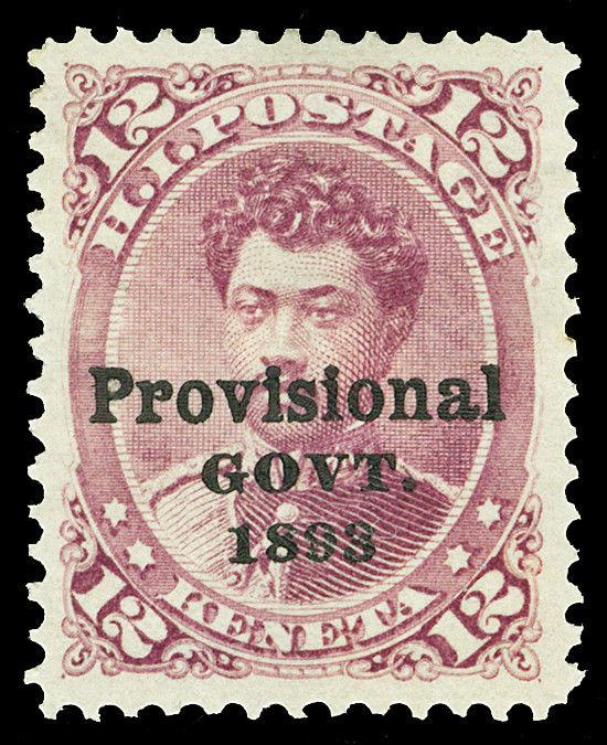 Hawaii Scott 69 1893 12c Prince Leleiohoku Issue Mint XF Dist. OG HR Cat $350
