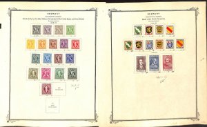 Germany WW2 Allied Occupation Stamp Collection on 11 Scott Specialty Pages (BH)