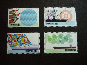 Stamps - Singapore - Scott# 225-228 - Mint Hinged Set of 4 Stamps