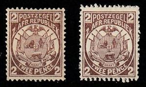 #125 Transvaal Mint OGHH(genuine) & reprint