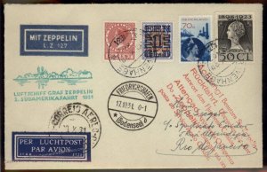 Netherlands 1931 Graf Zeppelin 3rd SAF Si133 Gravenhage Rio Brazil Cover 99774