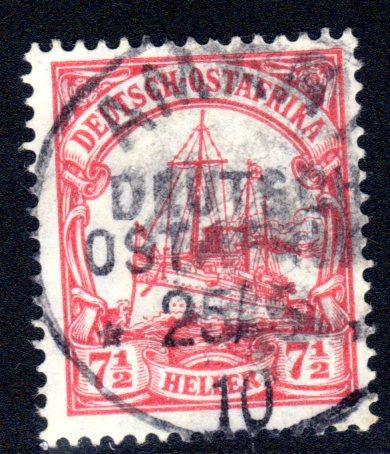 German East Africa (DOA) #33, Amani CDS dated 25 June 1910