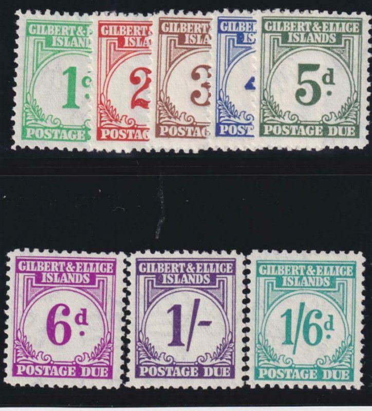 Gilbert and Ellice 1940 SC J1-J8 MNH Set 