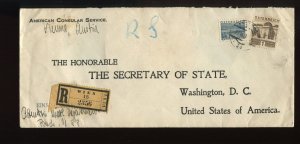 AMERICAN CONSULAR COVER FROM THE FRANKLIN D ROOSEVELT COLLECTION & MORE 933K