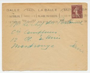 Cover / Postmark France 1930 Golf - 18 Holes