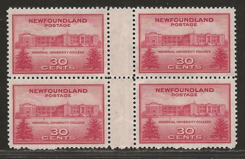 NEWFOUNDLAND  SC# 267i VERT GUTTER BLK  VF/MNH