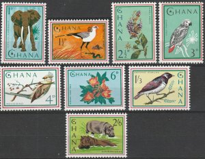 Ghana, #192-199 Unused  From 1964   overprints