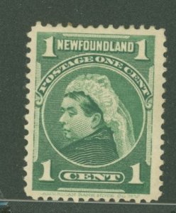 Newfoundland #80 Unused Single