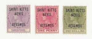 St Christopher S.G.  #R3 ,  #R4,  #R6  OG VF