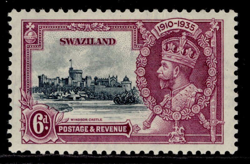 SWAZILAND GV SG24, 6d slate & purple, M MINT. 