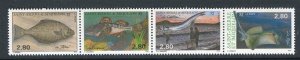 FRENCH COLONIES ST.PIERRE MIQUELON; 1990s Pictorial MINT MNH Complete Strip