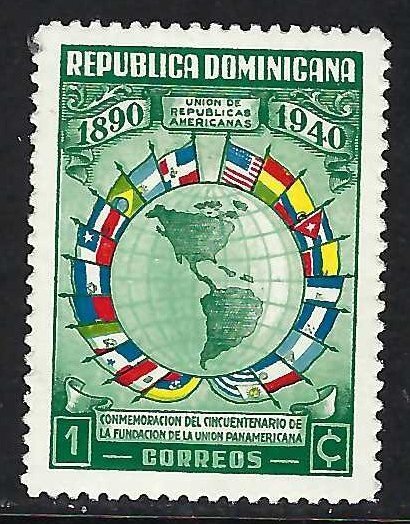Dominican Republic 351 MOG MAP FLAGS H792-5