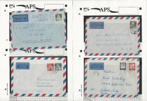 Germany Covers Stamp Collection on 70 Different on APS Sheets, JFZ 