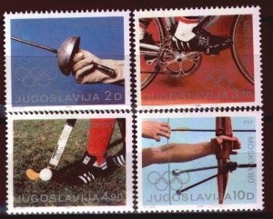 1824 -Yugoslavia 1980 - Moscow Summer Olympic Games - MNH Set
