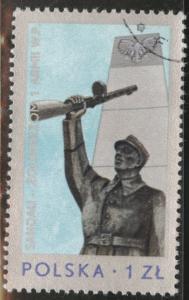 Poland Scott 2157 Used CTO 1976 similar cancel memorial